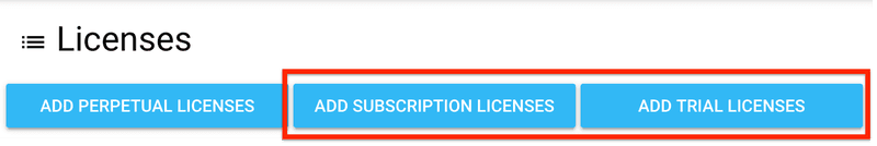 how to do Subscription and Trial Licenses